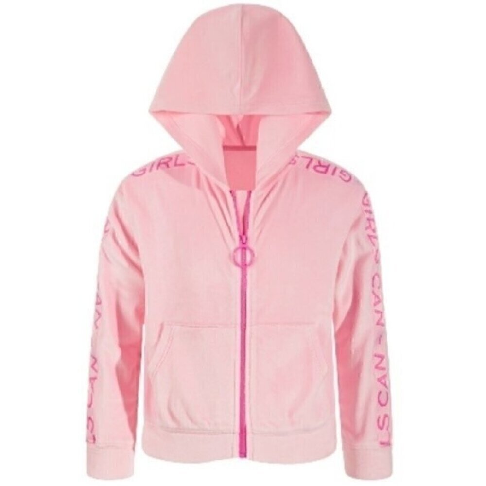 IDEOLOGY Toddler Girl Star Hooded Zipper Jacket 4T pink